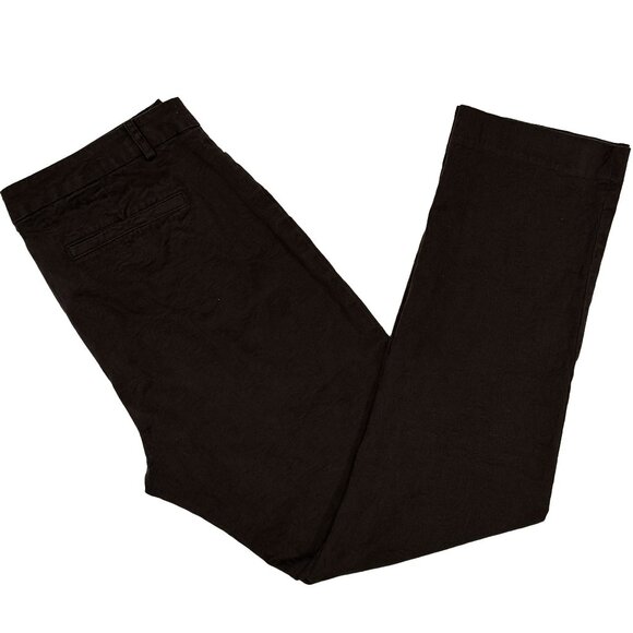 Lauren Ralph Lauren Black Jacquard Pants Size 12 Slim Trousers - Picture 1 of 8